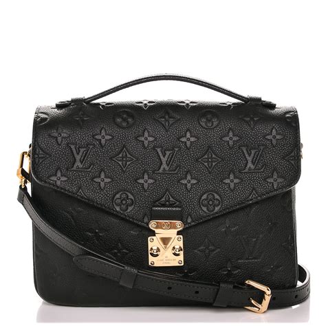 lv pochette metis zwart|pochette metis empreinte noir.